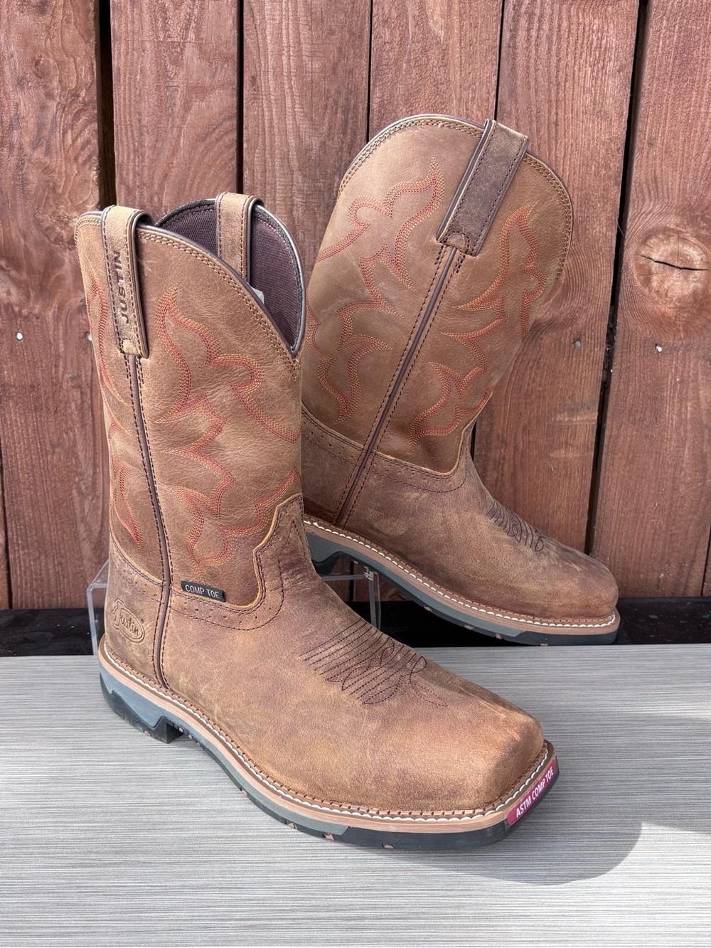 JUSTIN SAFETY TOE WORK BOOTS